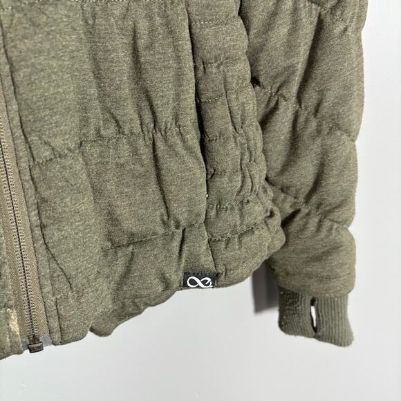 Be Boundless Women's Green Quilted Puffer Winter Jacket - Small - Hooded Coat - Picture 3 of 7